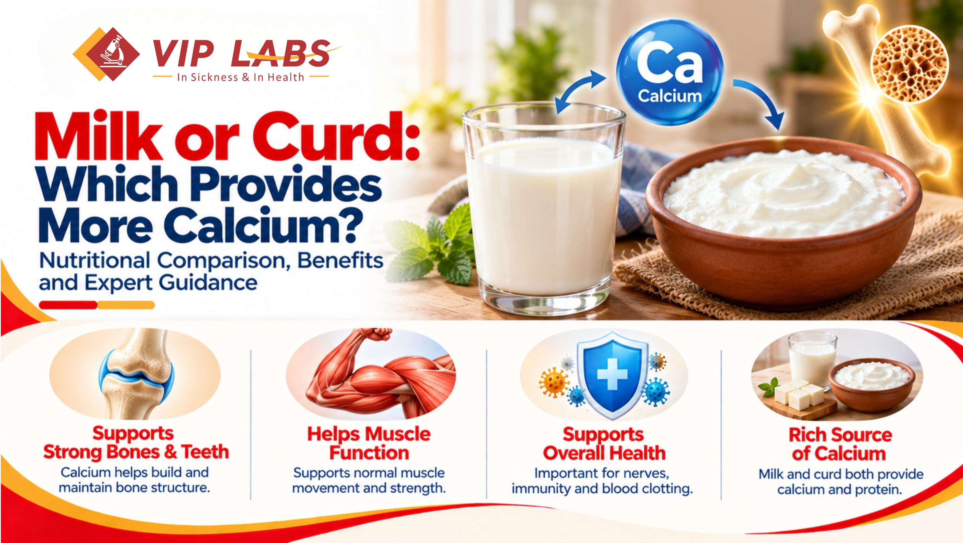 Milk or Curd: Which Provides More Calcium?